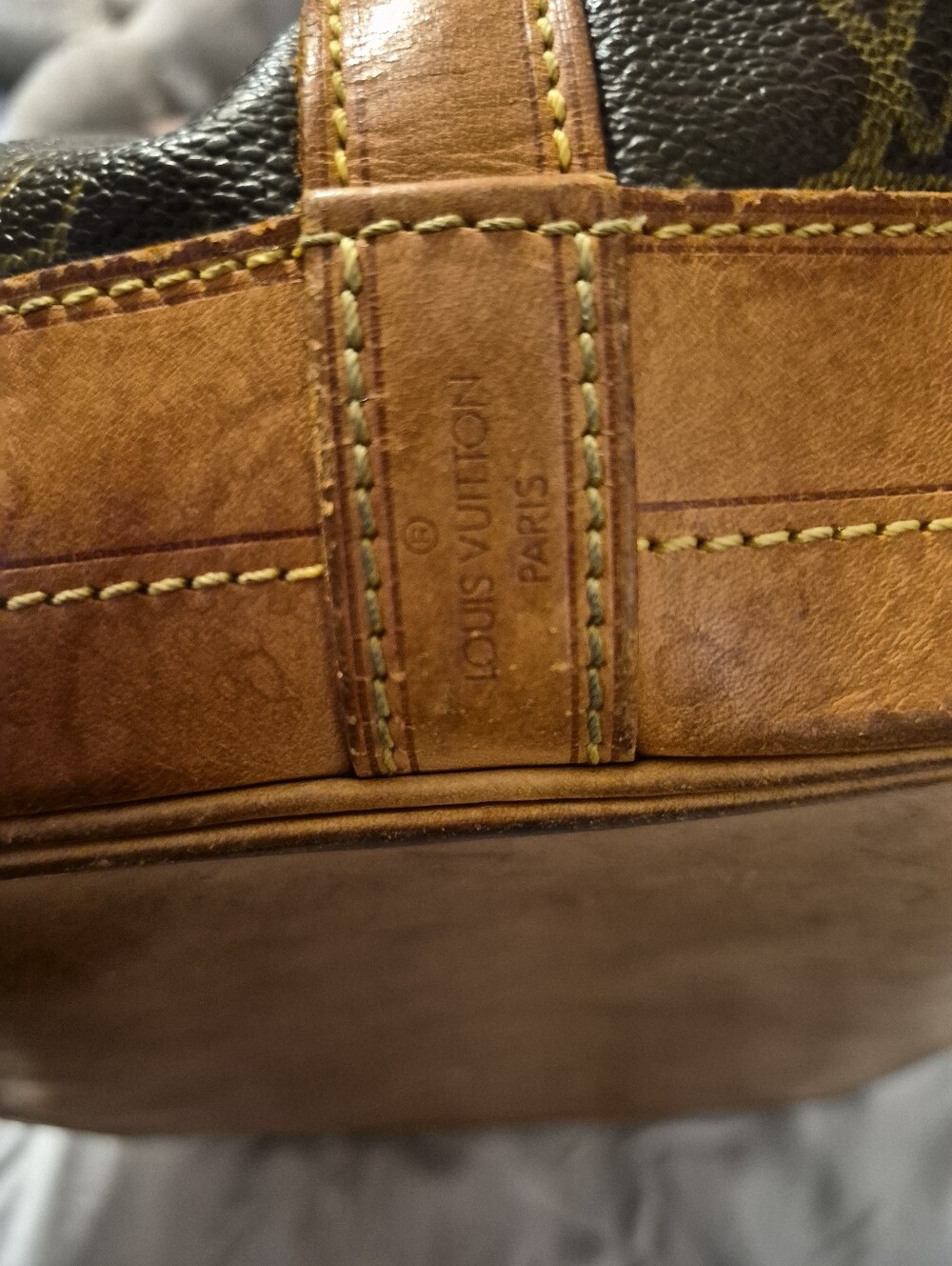 Louis Vuitton Brown Monogram Canvas Drawstring Bucket Bag - Picture 11 of 13